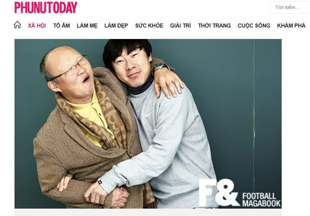 Park Hang-seo dengan Shin Tae-yong (c) Tangkapan layar Phunu Today
