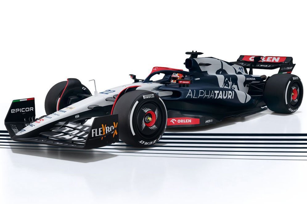 Mobil AT04 milik Scuderia AlphaTauri di Formula 1 2023. (c) Scuderia AlphaTauri