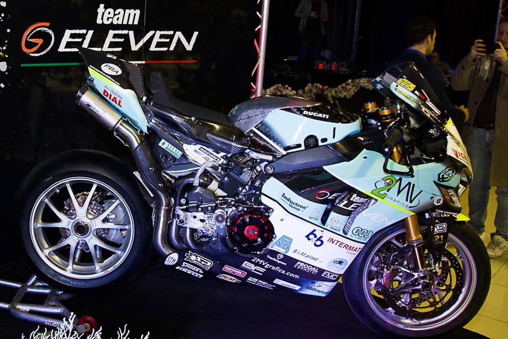 Motor Panigale V4 milik Team GoEleven Ducati di WorldSBK 2023. (c) WorldSBK.com