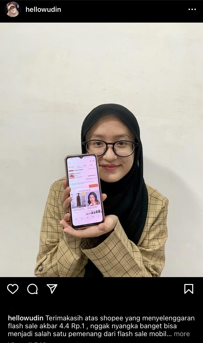 (c) Screenshot Instagram @hellowudin