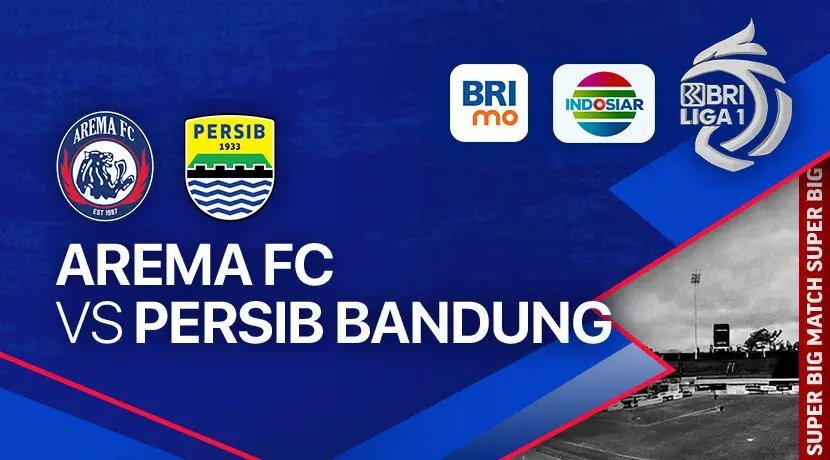 Pertandingan Arema vs Persib disiarkan di Indosiar dan live streaming di Vidio. (c) dok.vidio
