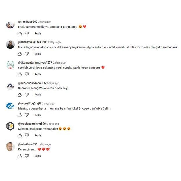 Netizen komentari lagu baru Wika Salim. (c) Youtube/Wika Salim