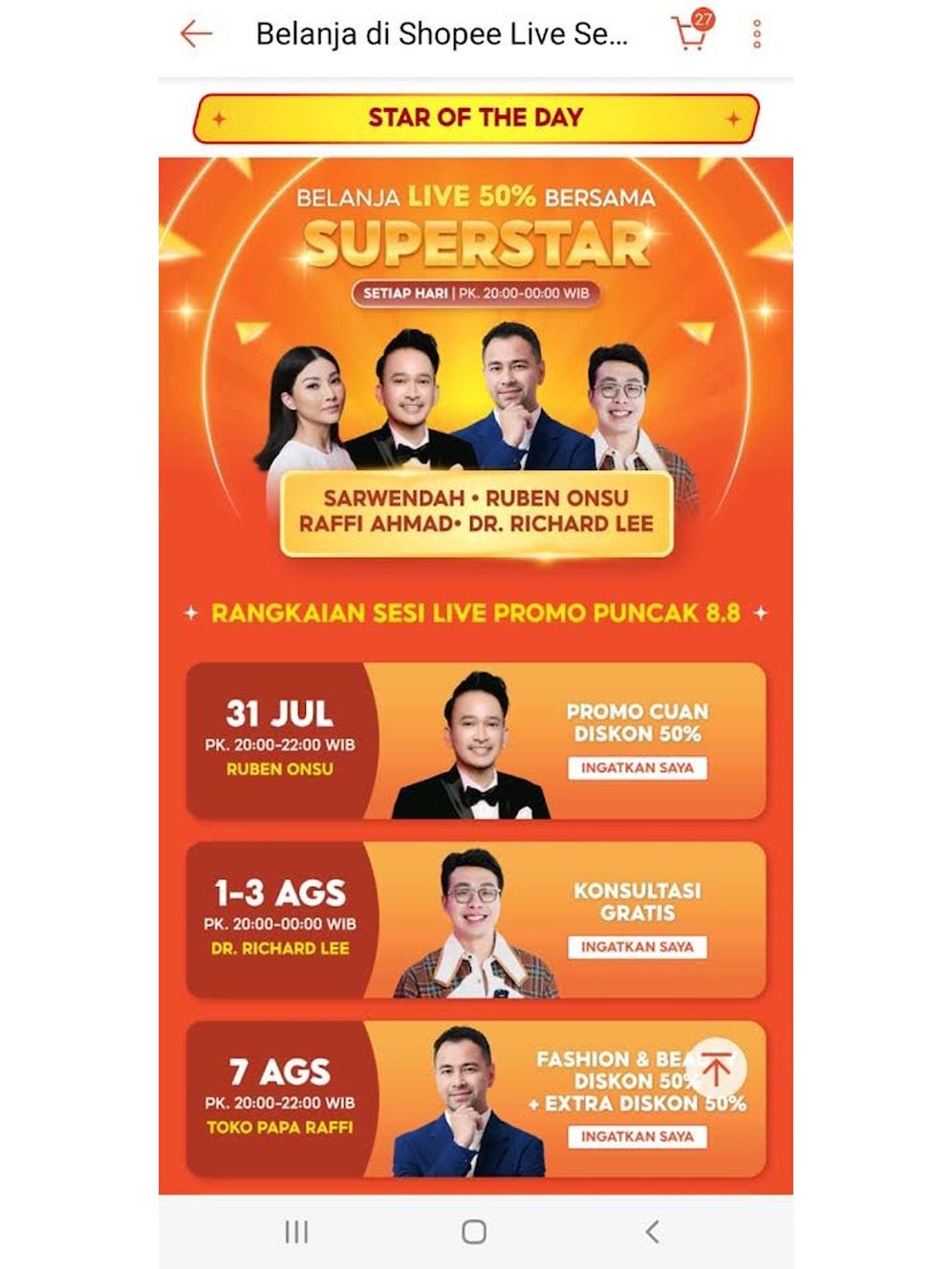 Belanja online. (c) Sumber Aplikasi Shopee
