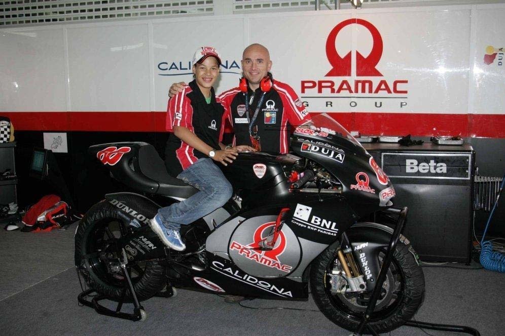 Franco Morbidelli saat menjadi rider junior Pramac dAntin pada 2006. (c) Pramac dAntin