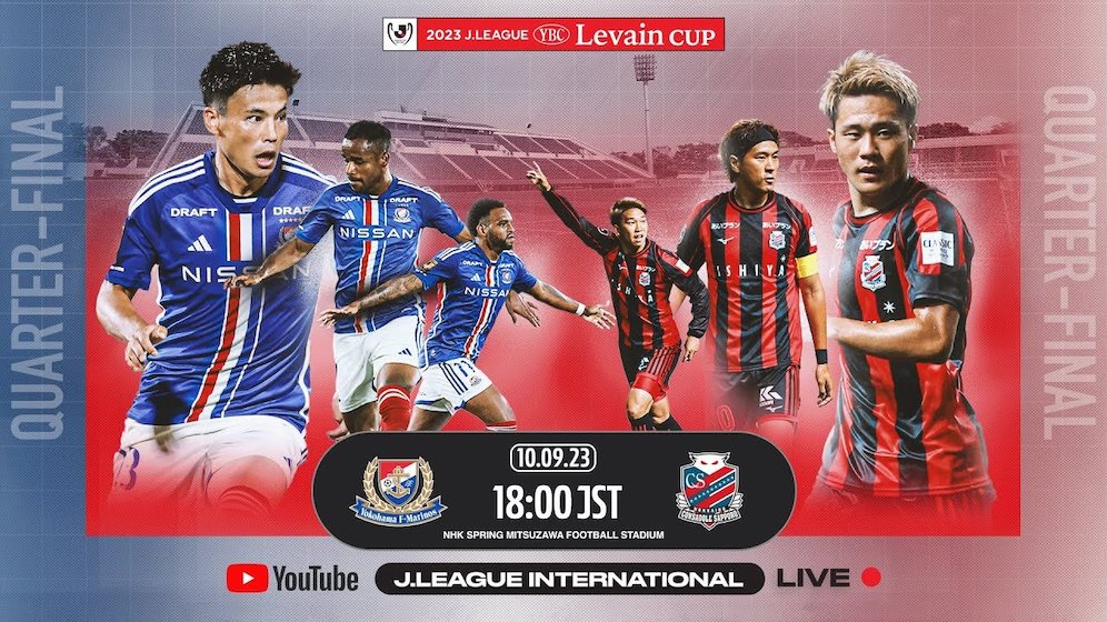 Perempat final YBC Levain Cup 2023: Yokohama F. Marinos vs Hokkaido Consadole Sapporo (c) J.LEAGUE - all rights reserved