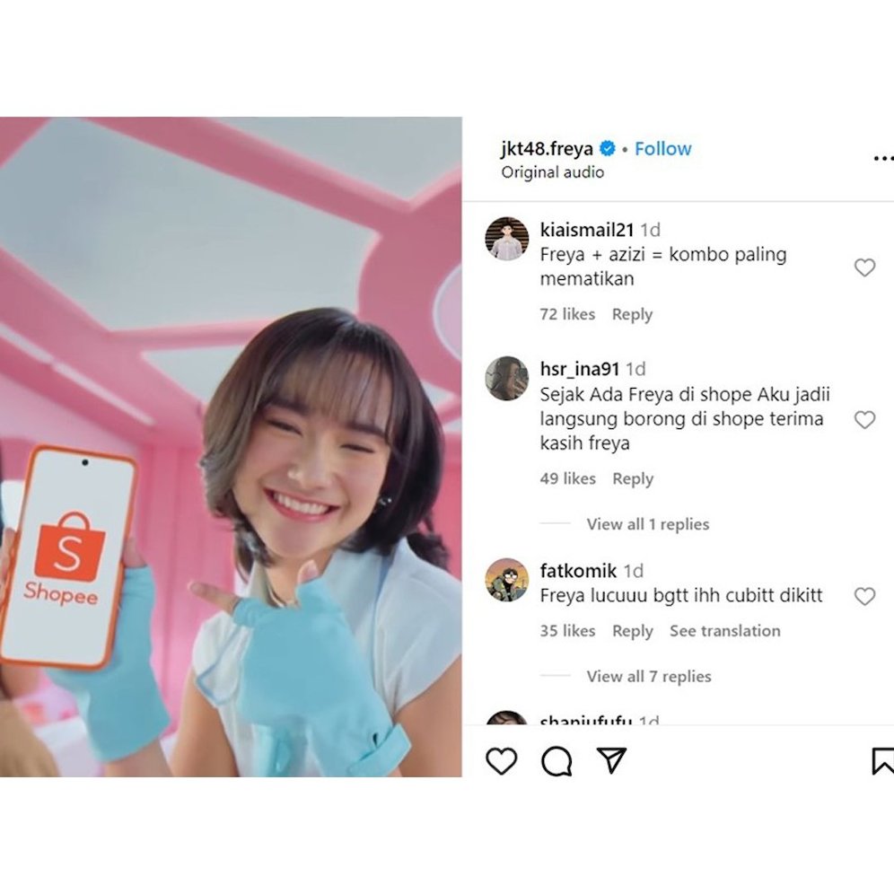 Freya JKT48 (c) Instagram.com/jkt48.freya