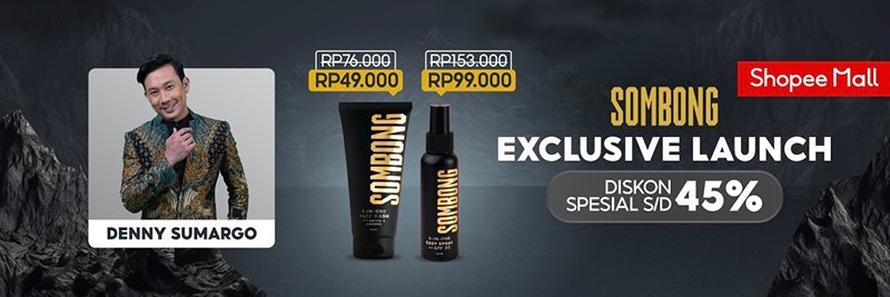Brand Lokal SOMBONG diluncurkan secara eksklusif di Shopee dan kamu bisa mendapatkan diskon menarik hingga 45% mulai dari 30 September 2023. (c) Brand Lokal SOMBONG