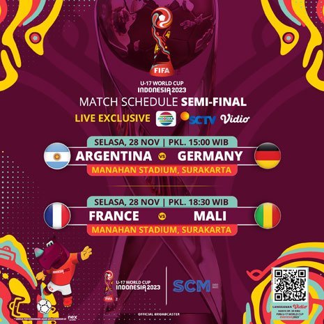 Jadwal dan bagan semifinal Piala Dunia U-17 2023 (c) Emtek Group