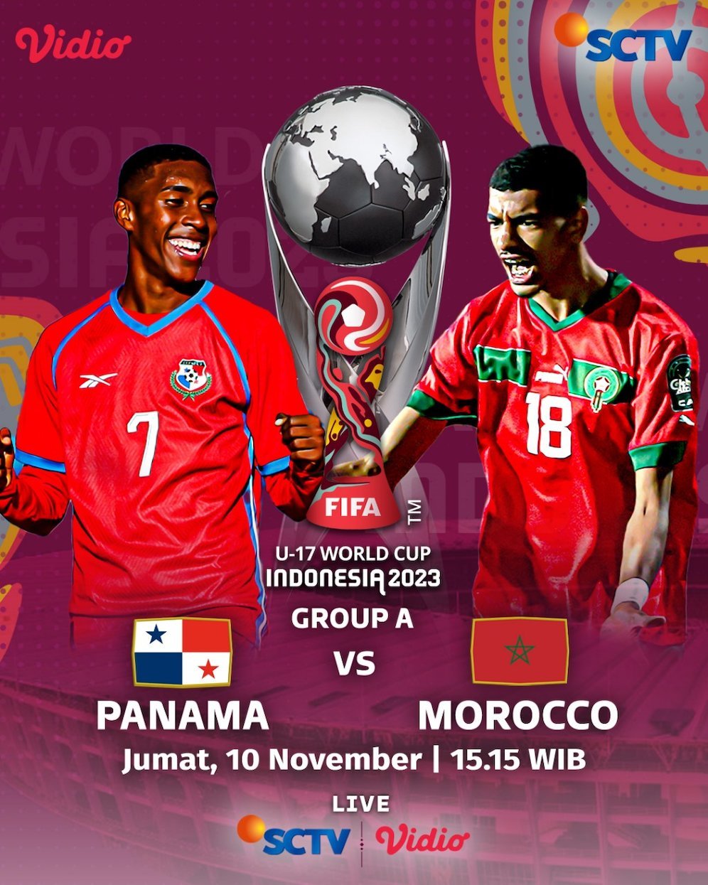 Jadwal Timnas Panama U-17 vs Timnas Maroko, Jumat (9/11/2023) (c) Dok. SCM
