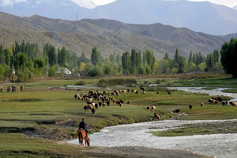 Pesisir selatan Danau Issyk-Kul, Kirgistan (c) Wikipedia