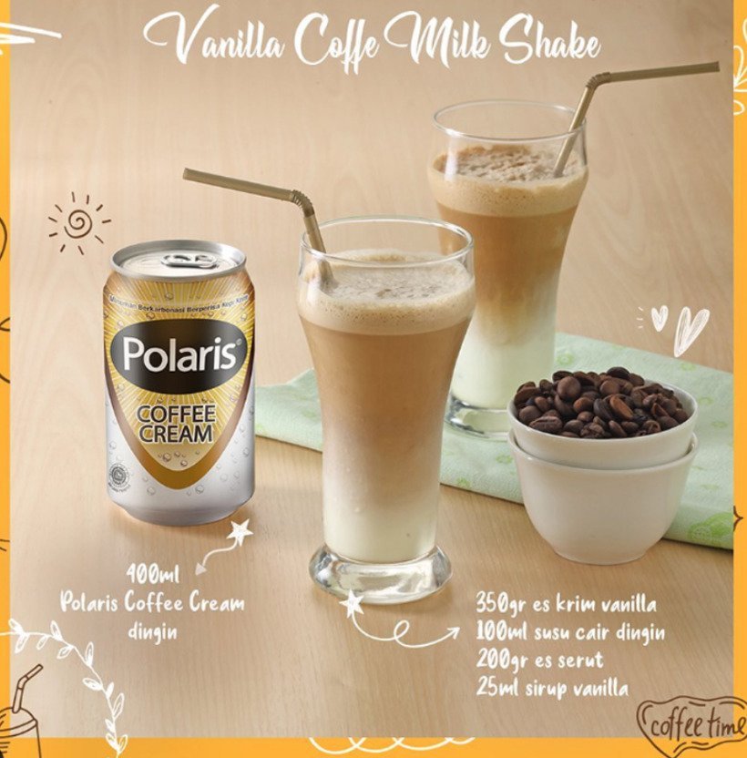 Vanilla Coffe Milk Shake. (c) Istimewa