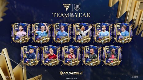 Starting XI EA SPORTS FC Team of The Year (c) EA SPORTS