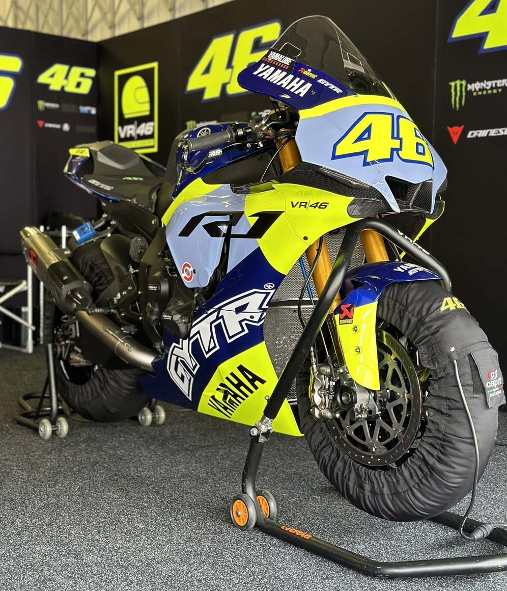 Motor Yamaha R1 GYTR VR46 milik Valentino Rossi. (c) X/Yamaha Racing