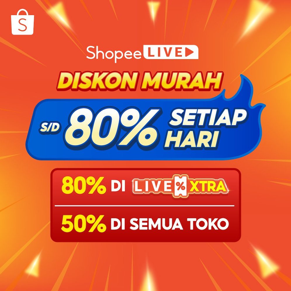 Shopee Live Diskon Murah Sd 80 Setiap Hari (c) Shopee Live