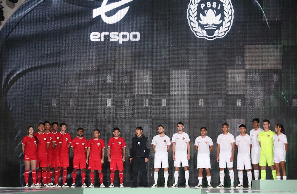 Suasana peluncuran jersey Timnas Indonesia buatan Erspo (c) Kapanlagi/Budy Santoso