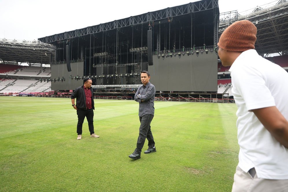 Kondisi Stadion Gelora Bung Karno pada Selasa, 14 Mei 2024 (c) PSSI