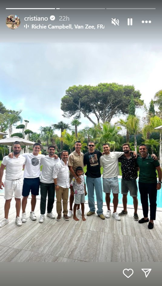  (c) Instagram Story/@cristiano