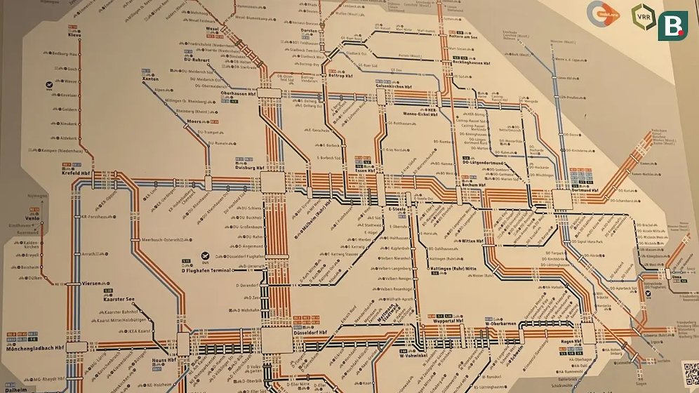 Diagram jalur sistem perkeretaan di salah satu provinsi yang ada di Jerman. (c) Bola.com/Benediktus Gerendo P