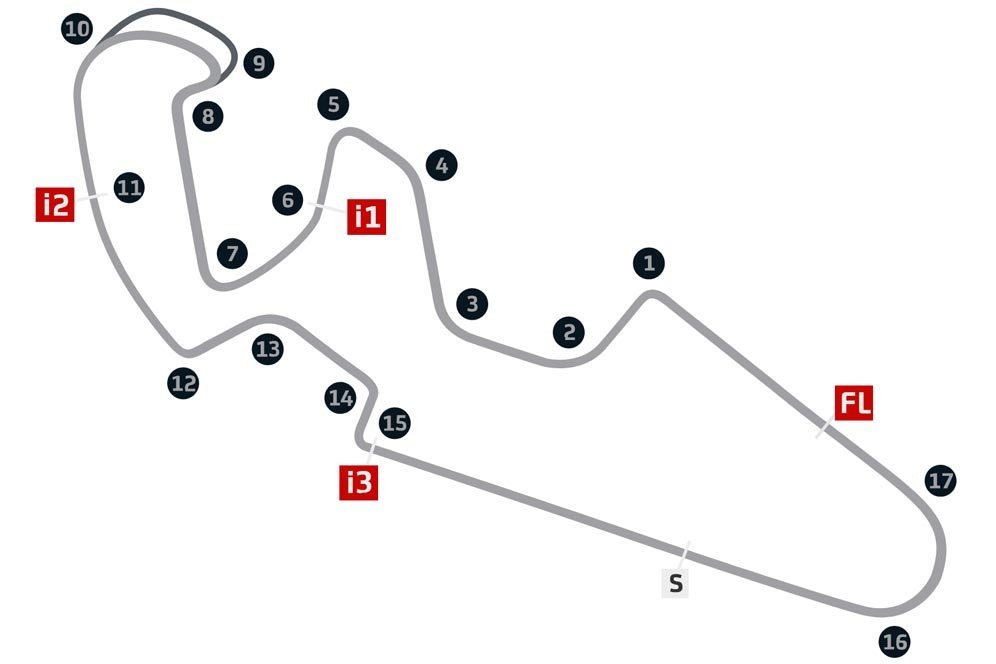 Layout Sirkuit MotorLand Aragon, Spanyol, yang dipakai oleh MotoGP. (c) Dorna Sports/MotoGP.com