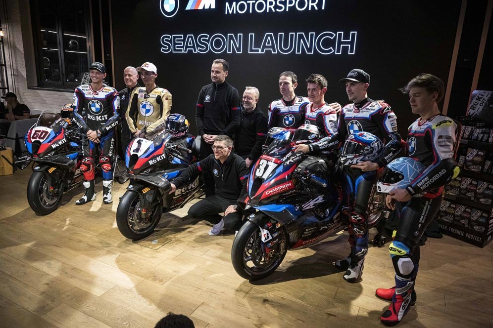 Peluncuran skuad BMW Motorrad untuk WorldSBK dan EWC 2025. (c) AP Photo