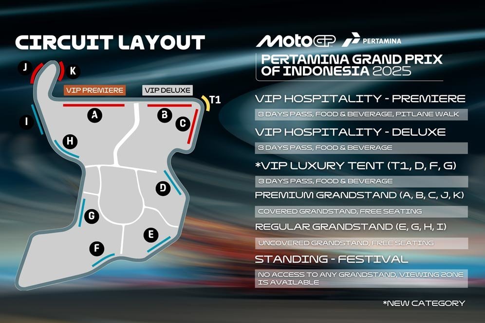 Layout Sirkuit Mandalika untuk MotoGP Indonesia 2025. (c) MotoGPMandalika.com