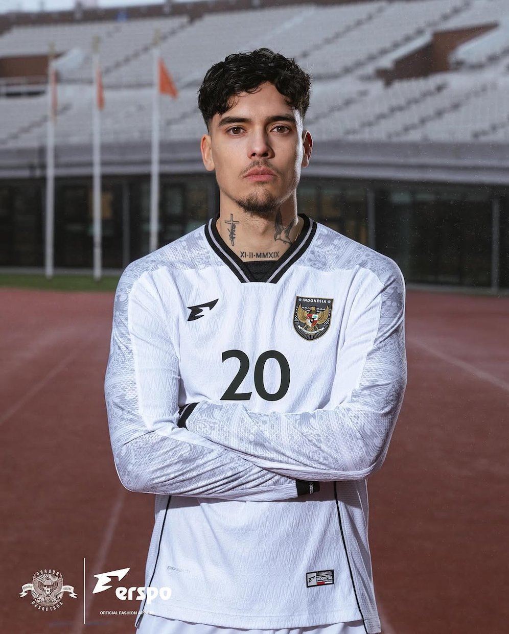 Jersey tandang Timnas Indonesia buatan Erspo (c) Dok. ERSPO