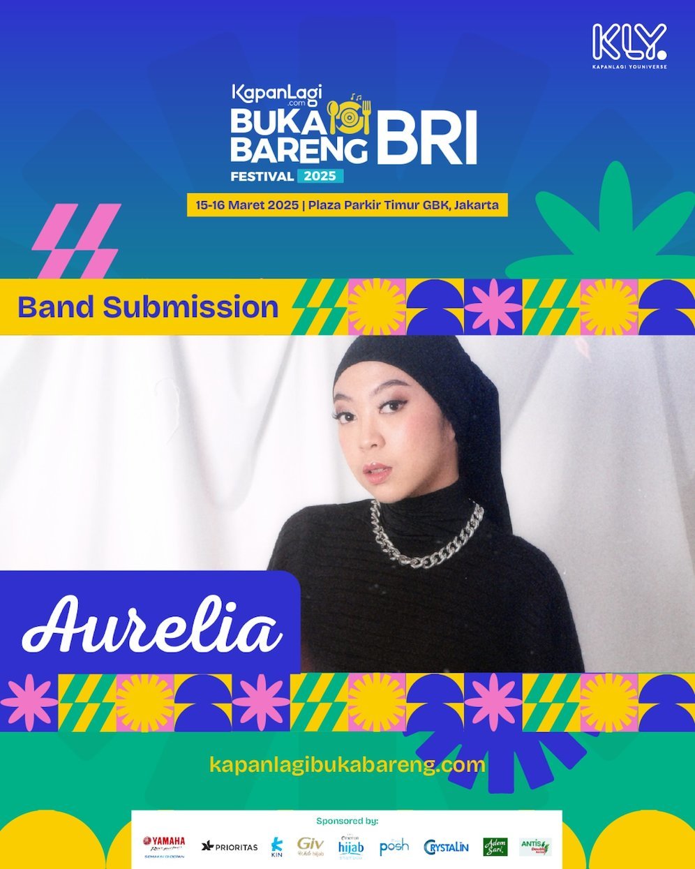 Aurelia, nominasi performer KapanLagi Buka Bareng BRI Festvial 2025 (c) KLY