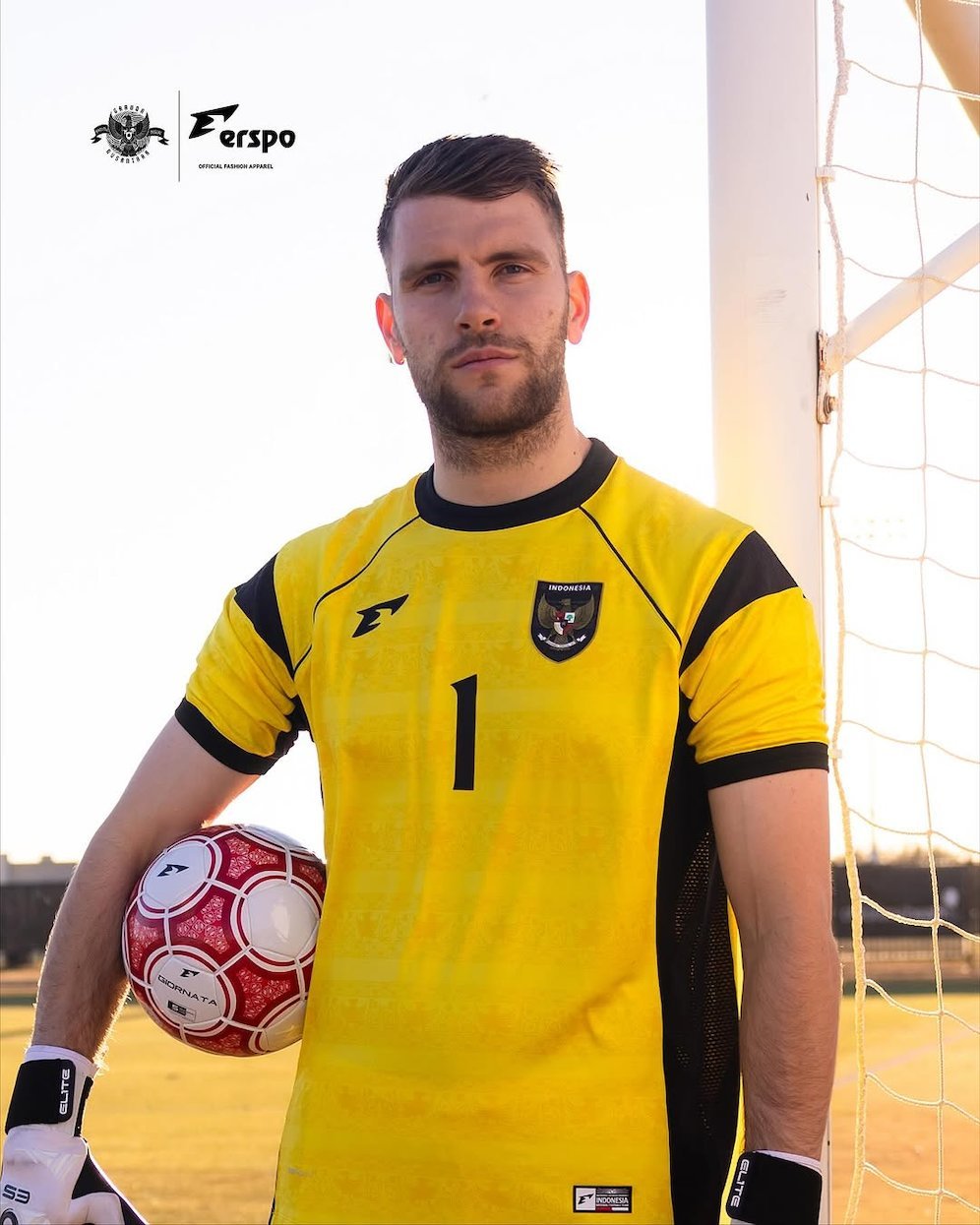 Penampakan jersey kiper baru Timnas Indonesia (c) Dok. ERSPO