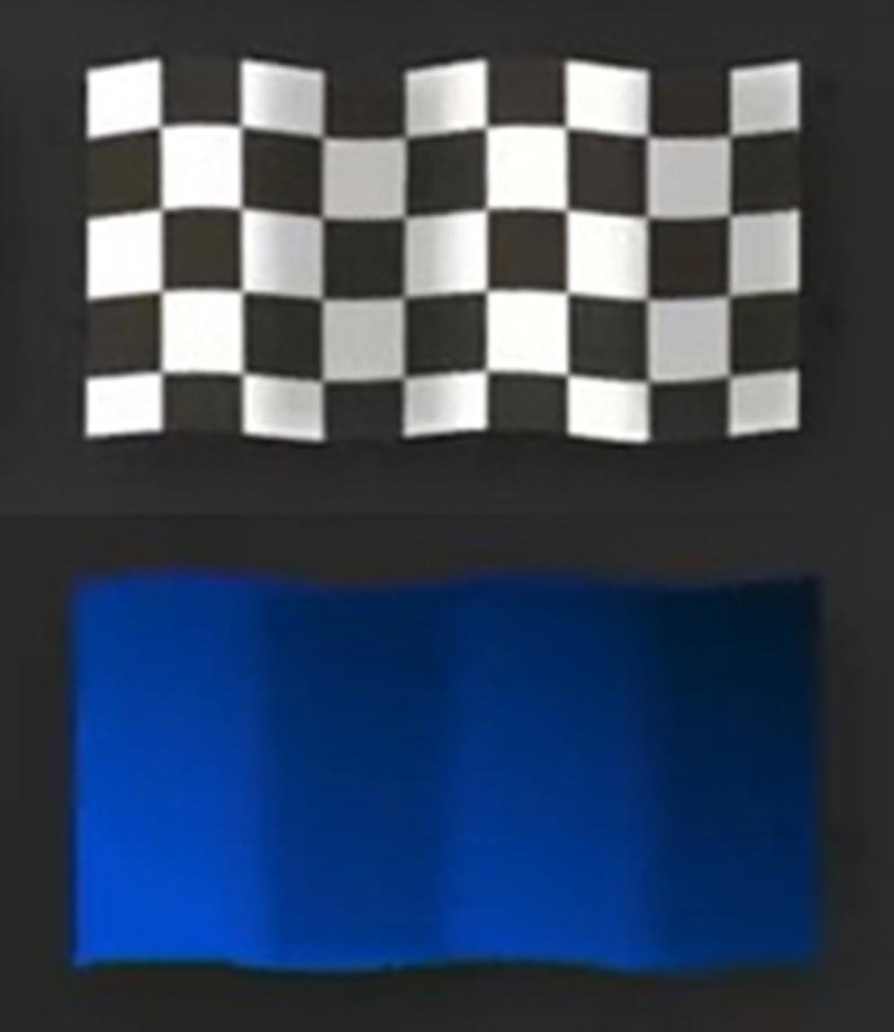 Bendera hitam putih kotak-kotak bersama bendera biru di MotoGP. (c) Dorna Sports/YouTube/MotoGP