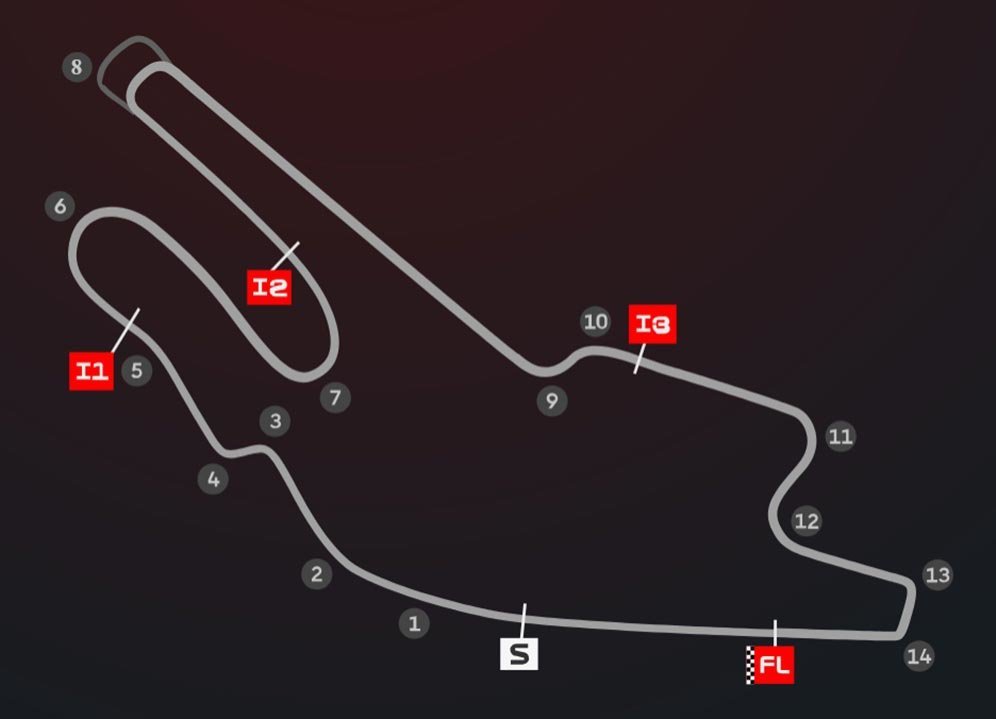 Layout Sirkuit Le Mans yang dipakai oleh MotoGP Prancis. (c) Dorna Sports/MotoGP.com
