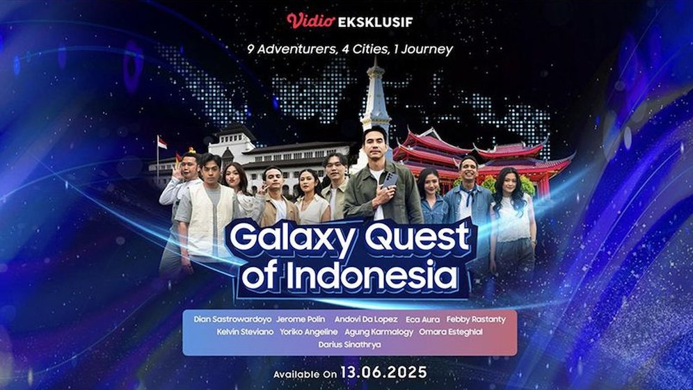 Vidio Eksklusif - Galaxy Quest of Indonesia: 9 Adventurers, 4 Cities, 1 Journey tayang di Vidio mulai 13 Juni 2025. (c) Vidio.com