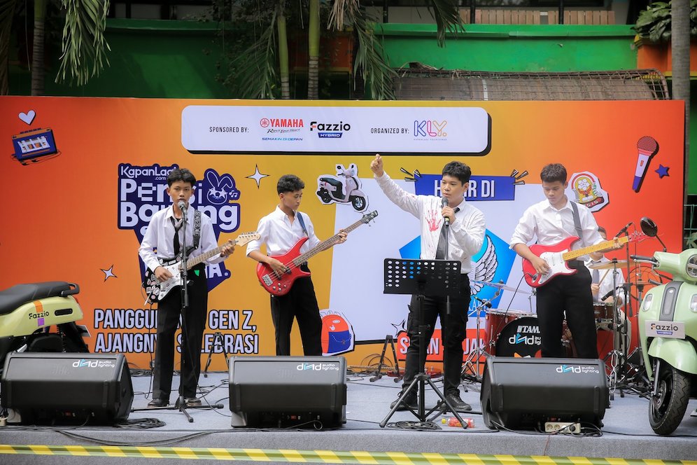 KapanLagi Pensi Bareng FANTA 2025 di SMAN 35 Jakarta. (c) Bola.net