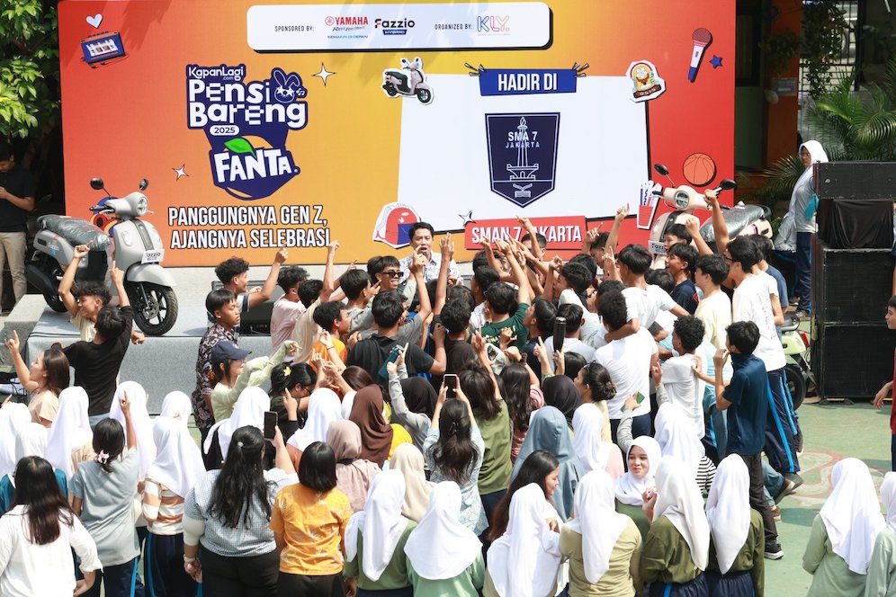 KapanLagi Pensi Bareng FANTA 2025 di SMAN 7 Jakarta. (c) Bola.net