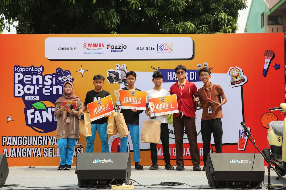 KapanLagi Pensi Bareng FANTA 2025 di SMAN 91 Jakarta. (c) Bola.net
