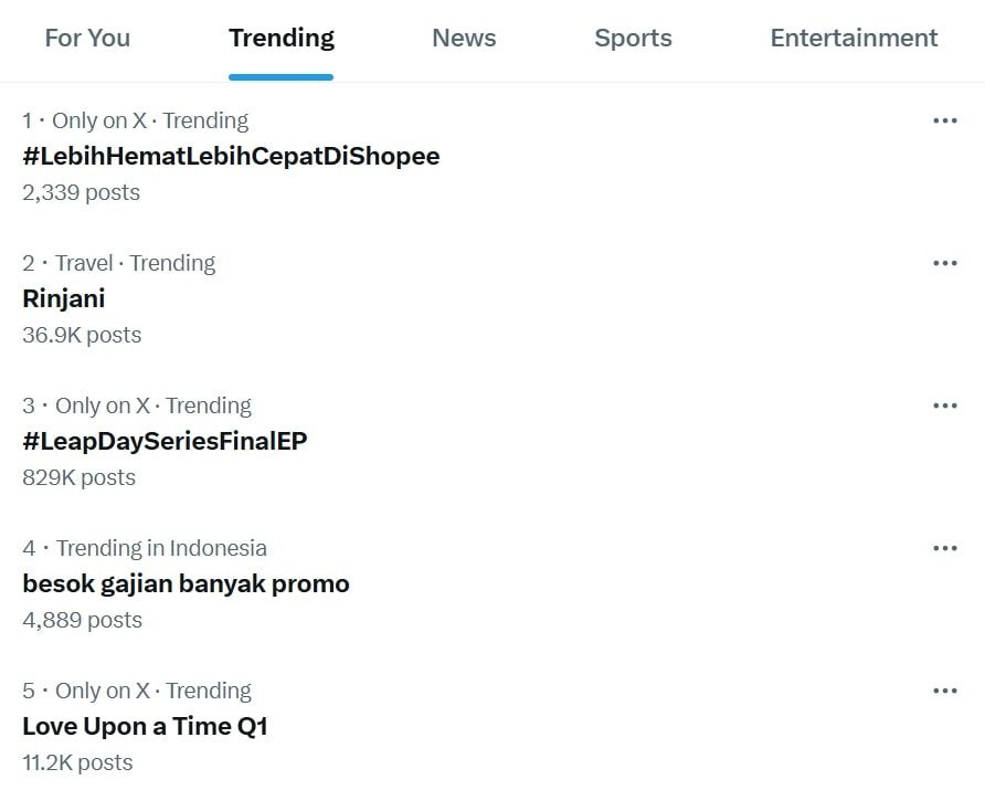 Iklan Shopee terbaru trending di X. (c) Istimewa