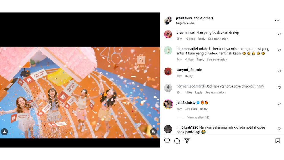 JKT48 INSTAGRAM. (c) Istimewa