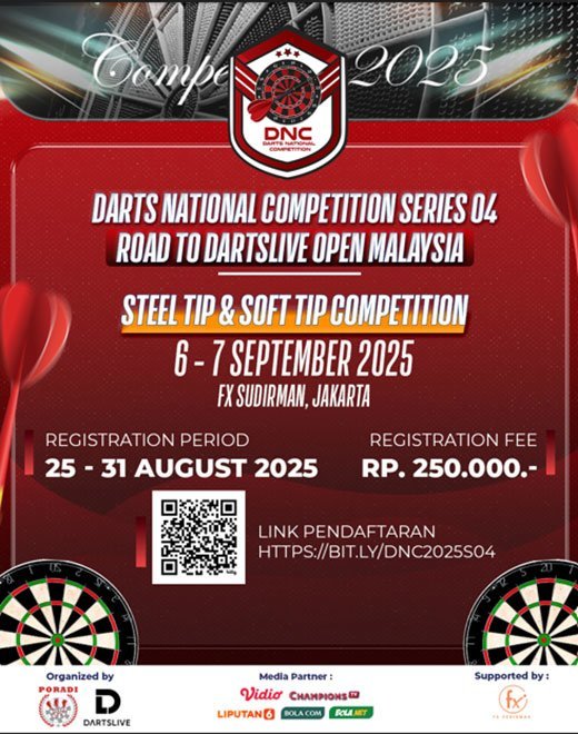 bertajuk Darts National Competition (DNC) Series 04 (c) Istimewa