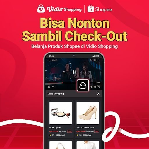 Belanja Produk Shopee di Vidio Shopping. (c) Vidio