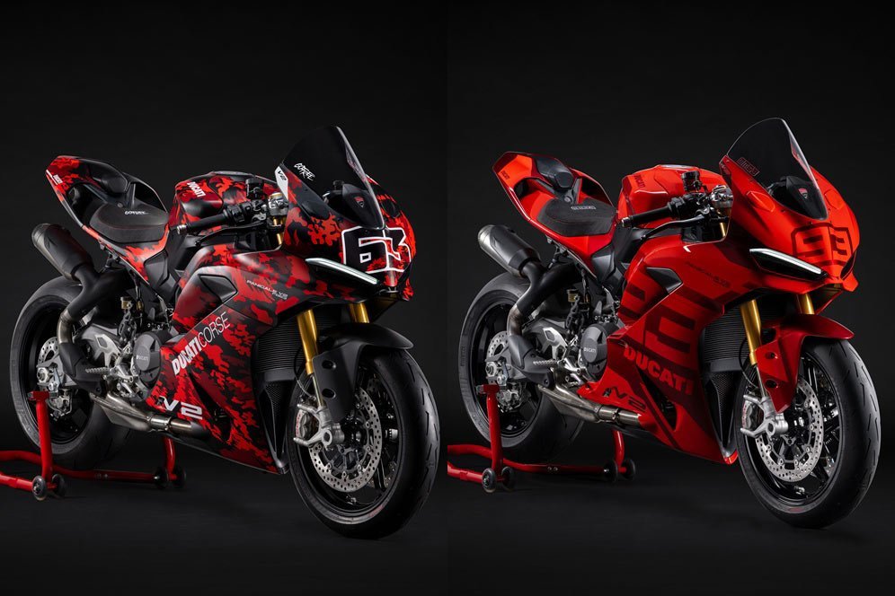 Ducati Panigale V2 FB63 dan MM93, edisi khusus Pecco Bagnaia dan Marc Marquez (c) Ducati Corse