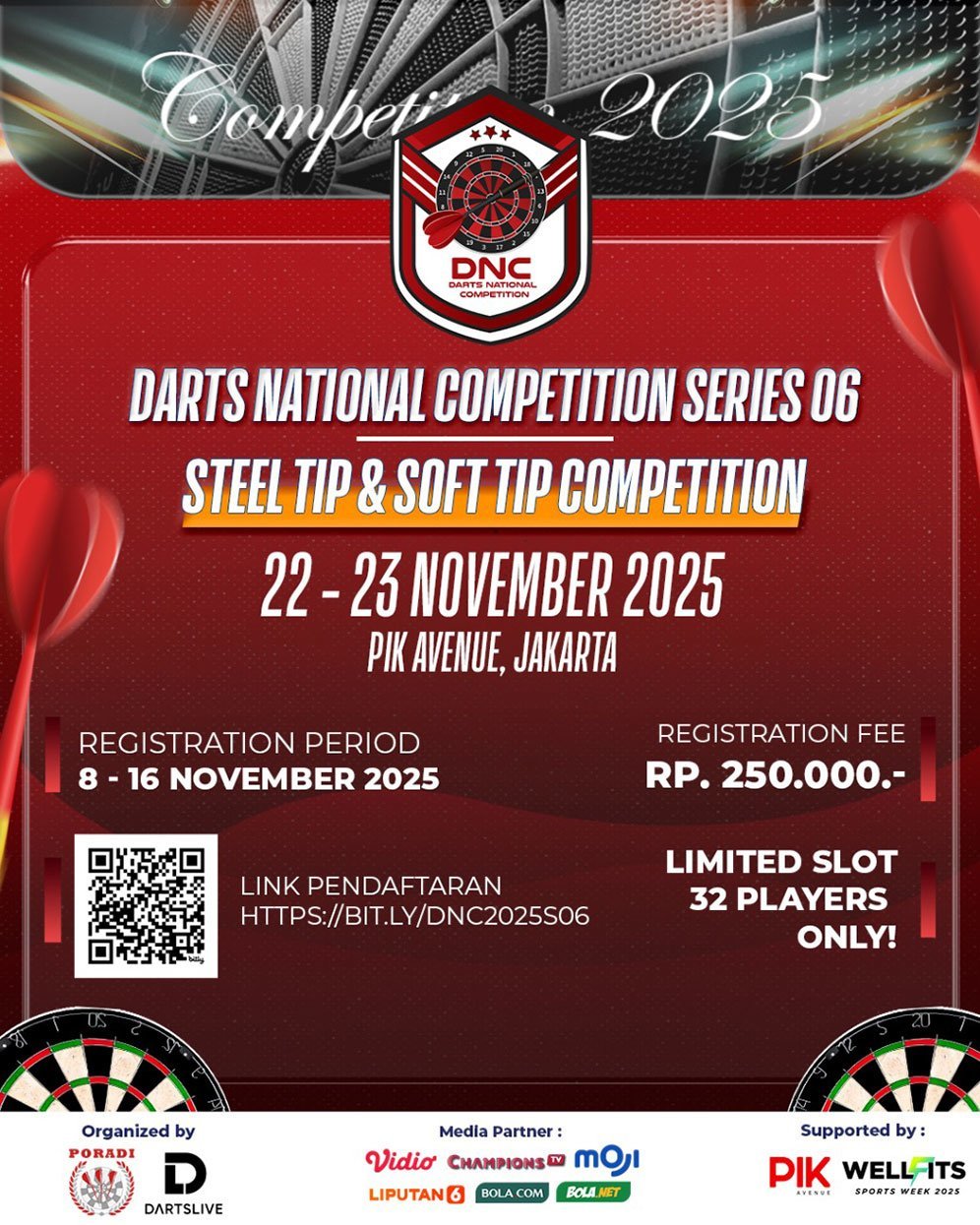 Gratis Main Darts Seharian di PIK Avenue! Poradi dan Dartslive Cari Bibit Atlet Kuda Hitam (c) dok.IEG