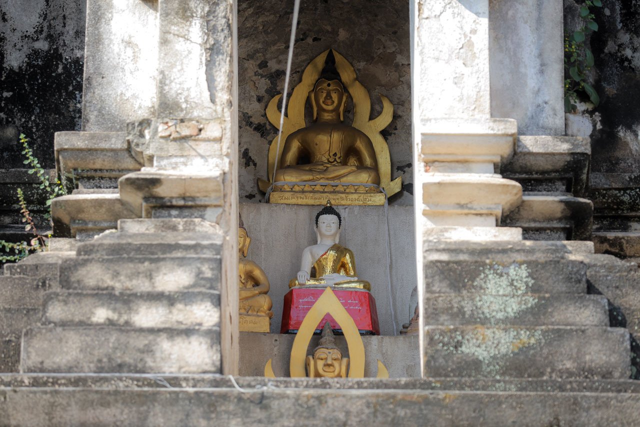 Keindahan kuil tertua di Chiang Mai, Thailand yaitu Wat Chiang Man (c) Bagaskara Lazuardi