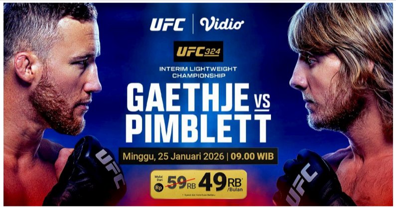 Nikmati Sensasi Nonton UFC di Vidio. (c) vidio
