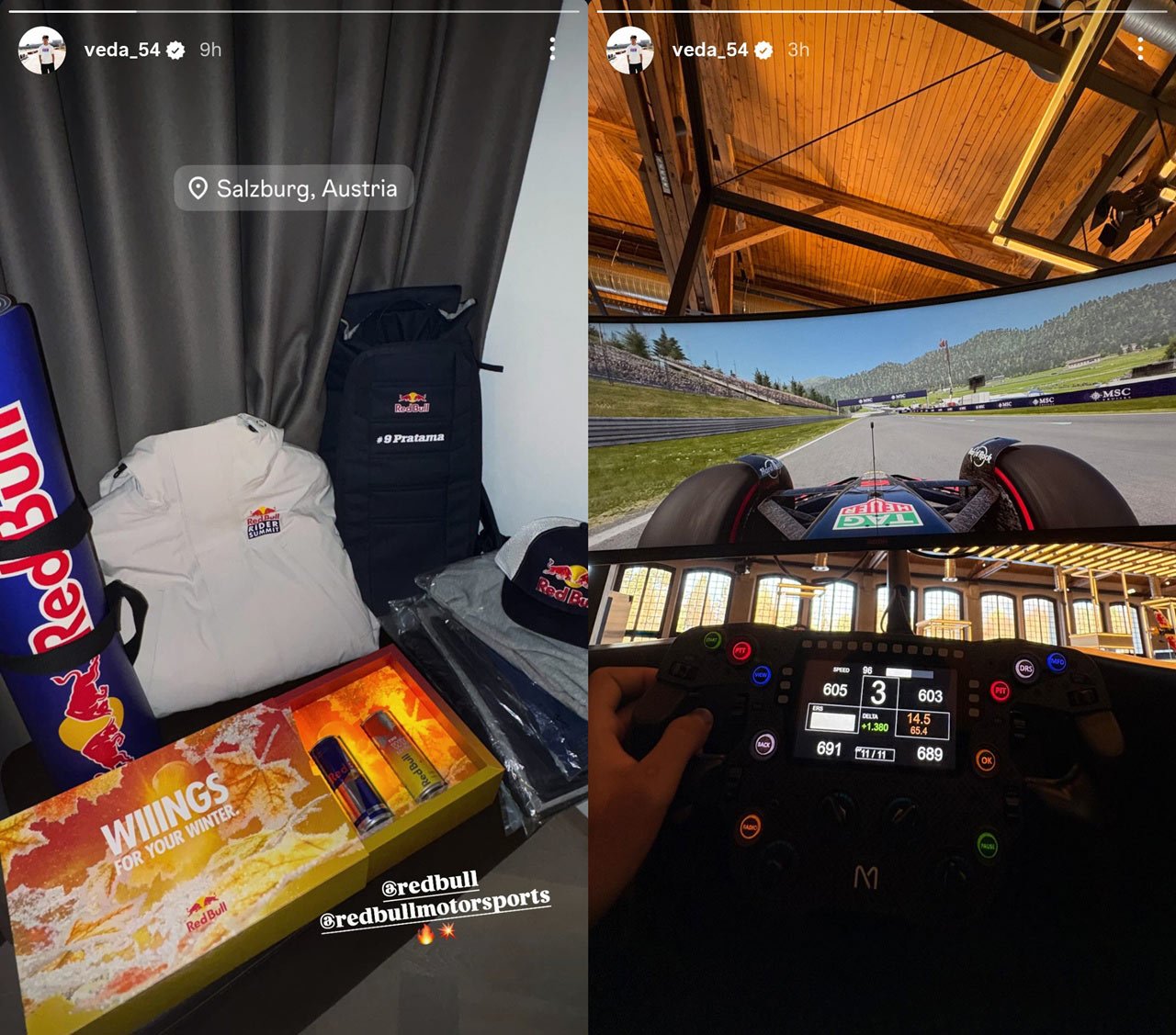 Kegiatan Veda Ega Pratama dalam kunjungannya ke markas Red Bull di Salzburg, Austria. (c) Instagram/Veda_54