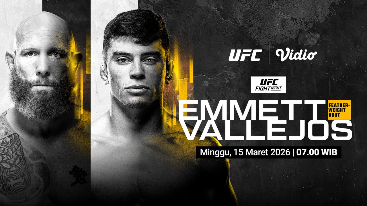 Duel Josh Emmett vs Kevin Vallejos di UFC bisa ditonton di Vidio. (c) Dok. Vidio