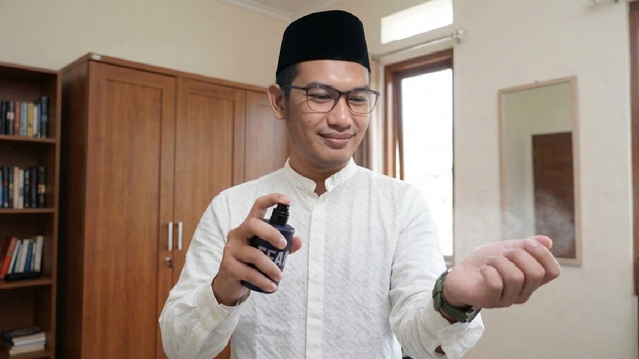 Pengaplikasian FFAR Sigma Spirit Eau de Parfum. (c) Flow