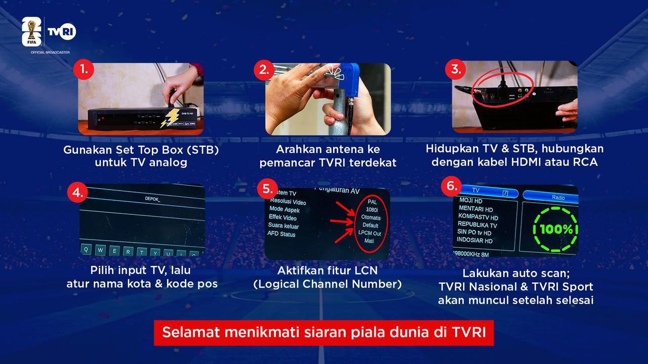 Cara menonton Piala Dunia 2026 di TVRI. (c) tvri