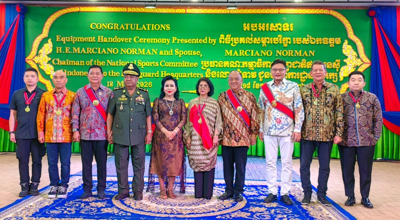 KONI Pusat pererat hubungan bilateral Indonesia-Kamboja demi diplomasi&nbsp;olahraga. (c) KONI