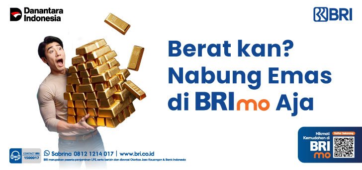 Gambar ilustrasi tabungan emas BRImo (c) Dok. BRI