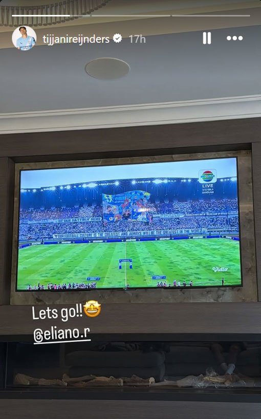 Tangkapan layar Instagram Story Tijjani Reijnders. (c) Dok. Instagram Story Tijjani Reijnders/@tijjanireijnders