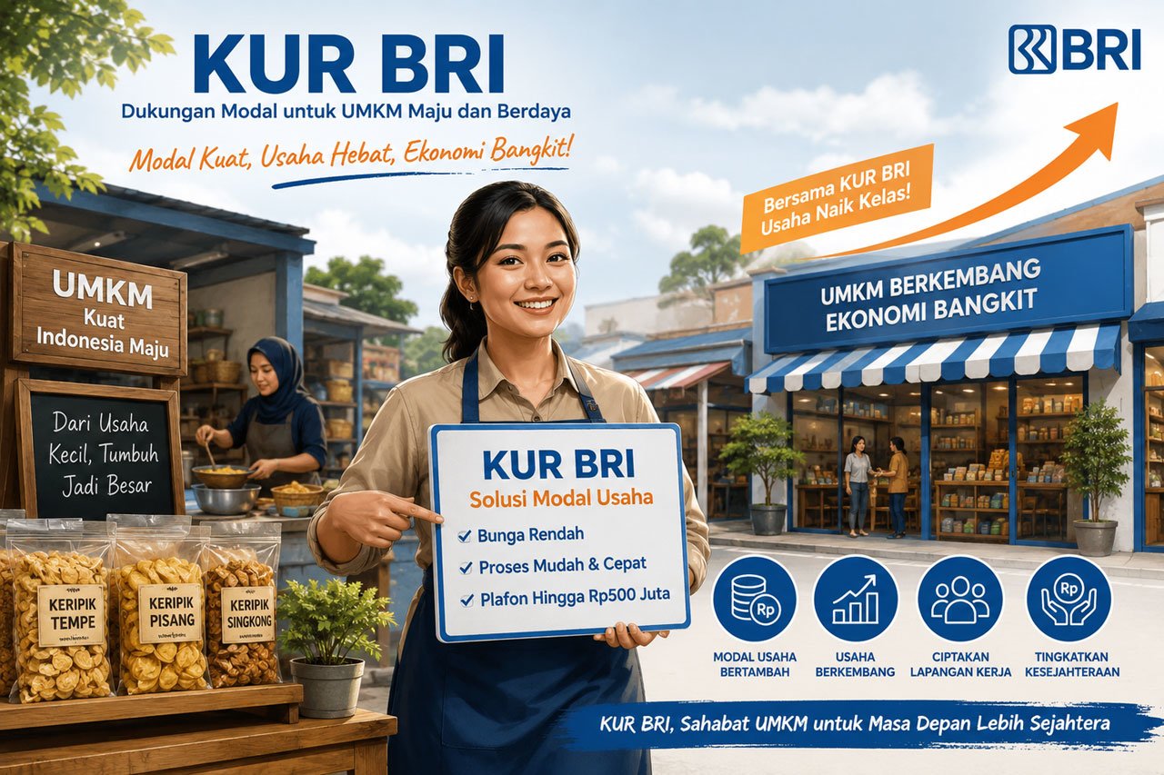 Ilustrasi program Kredit Usaha Rakyat (KUR) BRI yang memberi banyak manfaat bagi pelaku UMKM (c) Dibuat oleh AI/ChatGPT